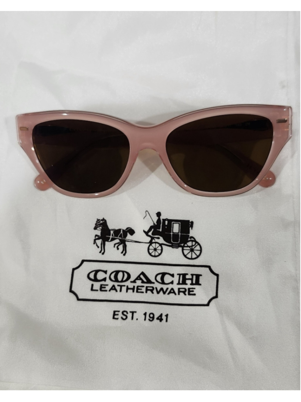 Coach RX Sunglasses Pink Cat Eye